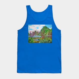 The beauty of Milford Sound, New Zealand Tank Top